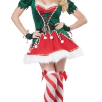 alt="santa's helper women's costume"