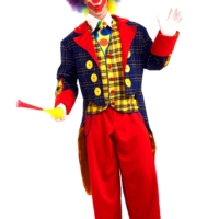 ALT="clown checkers costume"