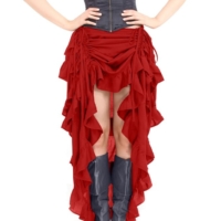 alt="red show girl victorian skirt