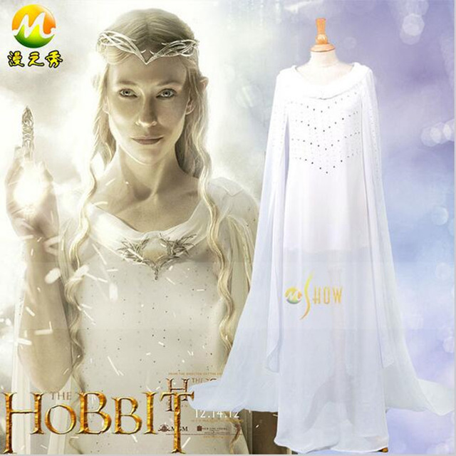 The Hobbit The Fairy Queen Galadriel Cosplay Halloween Fancy Dress