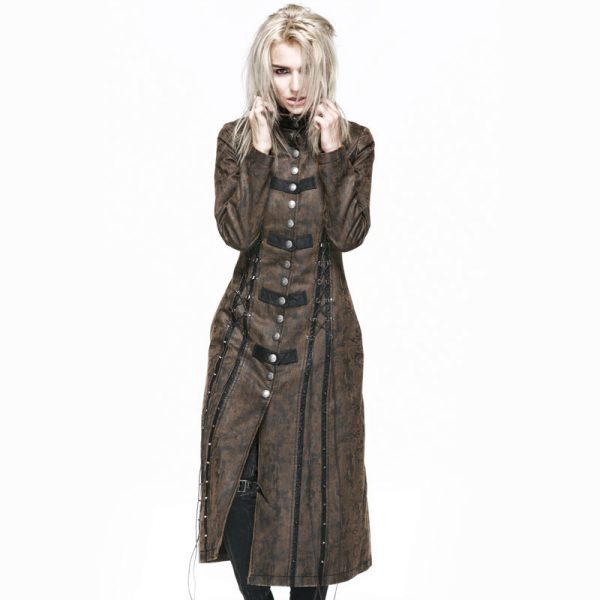 Alt="punk rave gothic women's coat"