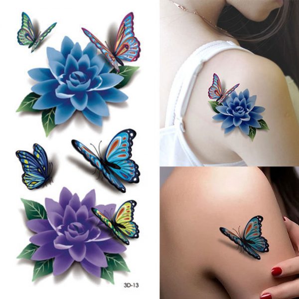 alt="sexy flower rose tattoo stickers"