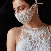Bridal Embelished Wedding Face Mask