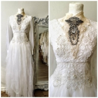 Gothic White Wedding Dress