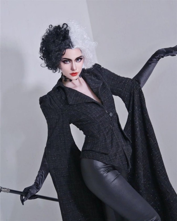 Cruella Black Goth Dress